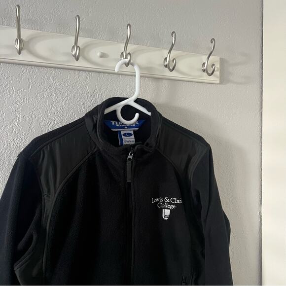 Lewis & Clark College Portland Black Fleece Full-Zip Jacket - Picture 2 of 6